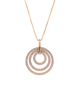 Circle of Life 925 Sterling Silver  Rose Gold Colour Pendant with CZ